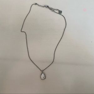 Kendra Scott white marble necklace